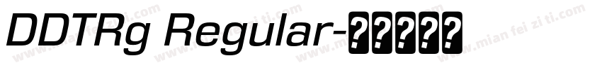 DDTRg Regular字体转换